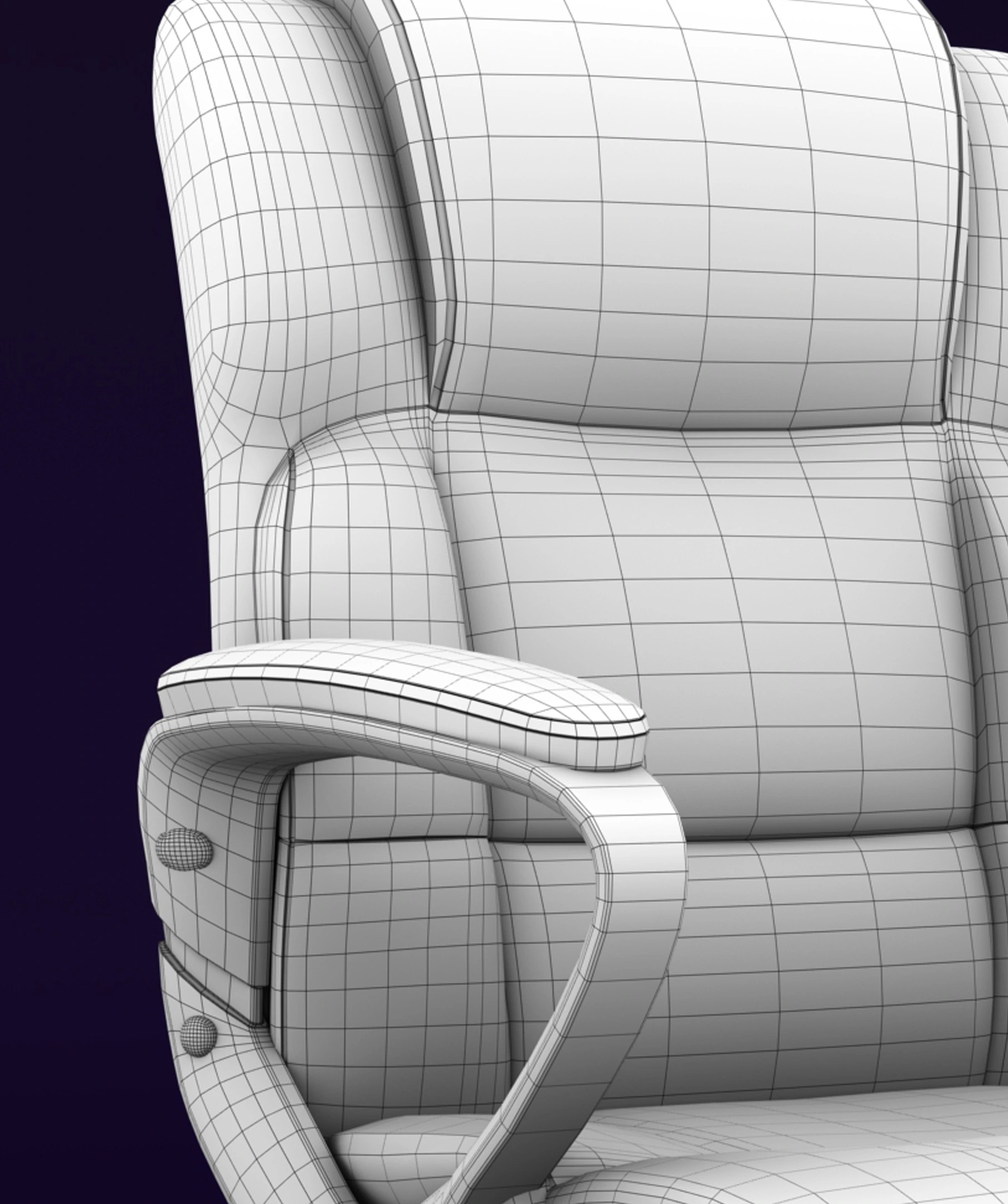 Low Poly Chair Model